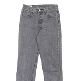 LEVI'S 501 Jeans Premium Womens Grey Regular Straight W25 L28
