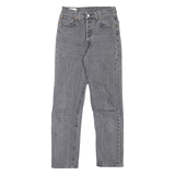 LEVI'S 501 Jeans Premium Womens Grey Regular Straight W25 L28