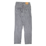 LEVI'S 501 Jeans Premium Womens Grey Regular Straight W25 L28