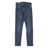 LEVI'S 512 BIG E Jeans Mens Blue Slim Tapered Stone Wash W28 L32