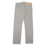LEVI'S 513 Jeans Mens Grey Slim Straight W30 L30