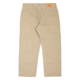 LEVI'S 501 Jeans Mens Beige Regular Straight W37 L28
