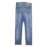 CALVIN KLEIN JEANS Womens Jeans Blue Regular Tapered Stone Wash W32 L32