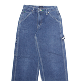 TOMMY HILFIGER Cargo Womens Jeans Blue Regular Straight W26 L30