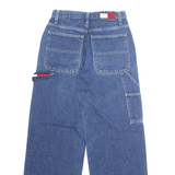 TOMMY HILFIGER Cargo Womens Jeans Blue Regular Straight W26 L30
