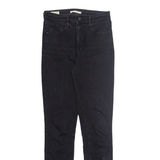 LEVI'S Womens Jeans Black Regular Tapered W29 L32