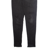 LEVI'S Womens Jeans Black Regular Skinny W29 L31