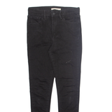 LEVI'S Womens Jeans Black Regular Skinny W27 L30