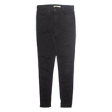 LEVI'S Womens Jeans Black Regular Skinny W27 L30