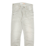 DRIVER Mens Jeans Grey Regular Tapered W32 L34