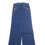 Womens Jeans Blue Regular Wide-Leg W24 L36