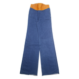 Womens Jeans Blue Regular Wide-Leg W24 L36