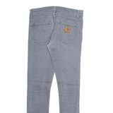 CARHARTT Mens Jeans Grey Regular Tapered W30 L32