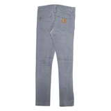 CARHARTT Mens Jeans Grey Regular Tapered W30 L32