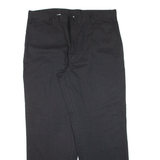 DICKIES Workwear Mens Trousers Black Relaxed Straight W38 L32