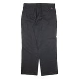 DICKIES Workwear Mens Trousers Black Relaxed Straight W38 L32