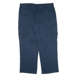 DICKIES Cargo Workwear Mens Trousers Blue Relaxed Straight W40 L30