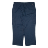 DICKIES Cargo Workwear Mens Trousers Blue Relaxed Straight W40 L30