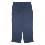 DICKIES Workwear Mens Trousers Blue Regular Straight W38 L32