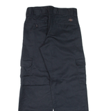 DICKIES Cargo Workwear Mens Trousers Black Relaxed Straight W30 L30