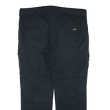 DICKIES Workwear Mens Trousers Black Relaxed Straight W38 L30