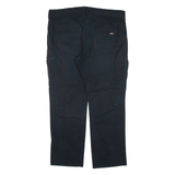 DICKIES Workwear Mens Trousers Black Relaxed Straight W38 L30