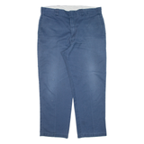 DICKIES Workwear Mens Trousers Blue Regular Straight W36 L27