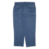 DICKIES Workwear Mens Trousers Blue Regular Straight W36 L27