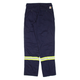 CARHARTT Workwear Mens Trousers Blue Regular Straight W32 L34
