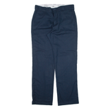 DICKIES 774F Workwear Womens Trousers Blue Regular Straight W34 L31