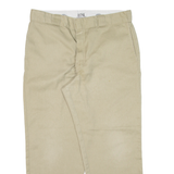 DICKIES 874 Workwear Mens Trousers Beige Regular Straight W34 L25