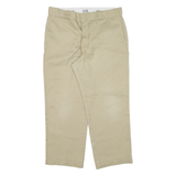 DICKIES 874 Workwear Mens Trousers Beige Regular Straight W34 L25