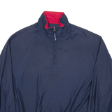 TOMMY HILFIGER Training Mens Sweatshirt Blue 1/4 Zip L