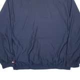 TOMMY HILFIGER Training Mens Sweatshirt Blue 1/4 Zip L