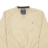 NAUTICA Training Mens Sweatshirt Beige V-Neck 2XL