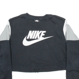 NIKE Cropped Womens Sweatshirt Black XS