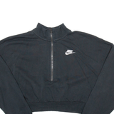 NIKE Cropped Womens Sweatshirt Black S