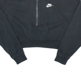 NIKE Cropped Womens Sweatshirt Black S