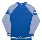 ADIDAS Mens Sweatshirt Blue Nylon M