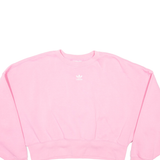 ADIDAS Cropped Womens Sweatshirt Pink UK 8