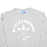 ADIDAS Womens Sweatshirt Grey UK 10