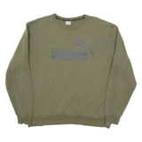 PUMA Mens Sweatshirt Green XL