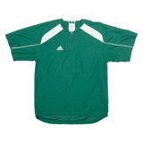 ADIDAS Training Mens Sweatshirt Green 1/4 Zip S