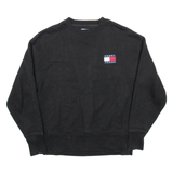 TOMMY HILFIGER Mens Sweatshirt Black XS