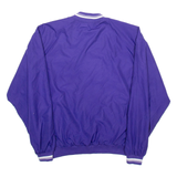 REEBOK James Madison Basketball Training Mens Sweatshirt Purple V-Neck USA S