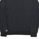 CHAMPION Womens Sweatshirt Black S