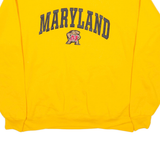 CHAMPION Maryland University Mens Sweatshirt Yellow USA L