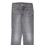 LEVI'S 514 Jeans Mens Grey Slim Straight Stone Wash W28 L30