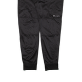CHAMPION Mens Track Pants Black Tapered L W32 L28