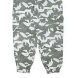 BOOHOO MAN Camo Cargo Mens Trousers Grey Regular Tapered W28 L27